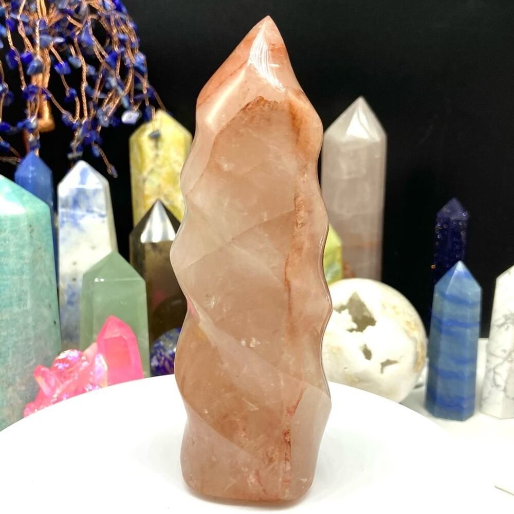 Fire Quartz Flame Crystal Natural Stone